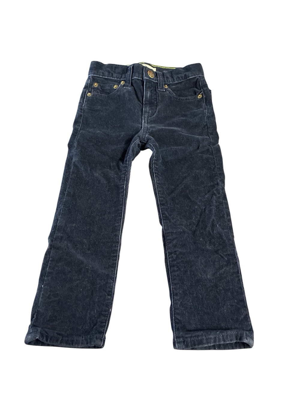 Crewcuts Kids Navy Corduroy Pants - Classic Straight Fit size 3